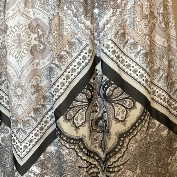 BOHO PAISLEY HI-LO MANDALA SUMMER DRESS by ONE WORLD LIVE & LET LIVE SZ LARGE - Picture 1 of 8